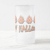 Hoppy Halloween Mattglas Bierglas (Mittel)