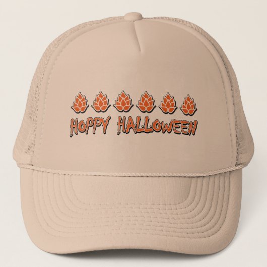 Hoppy Halloween Truckerkappe (Vorderseite)