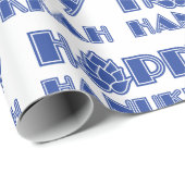 Hoppy Hanukkah Geschenkpapier (Rolleneckpunkt)