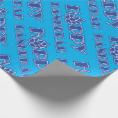 Hoppy Hanukkah Geschenkpapier (Ecke)