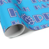 Hoppy Hanukkah Geschenkpapier (Rolleneckpunkt)