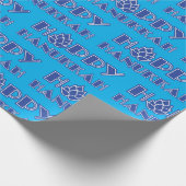 Hoppy Hanukkah Geschenkpapier (Ecke)