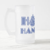 Hoppy Hanukkah Mattglas Bierglas (Links)