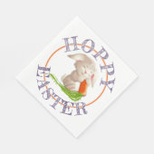 Hoppy Happy Oaster Bunny Motif Serviette (Ecke)
