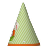 Hoppy Happy Oaster Bunny Stripes Muster Partyhütchen (Rechts)