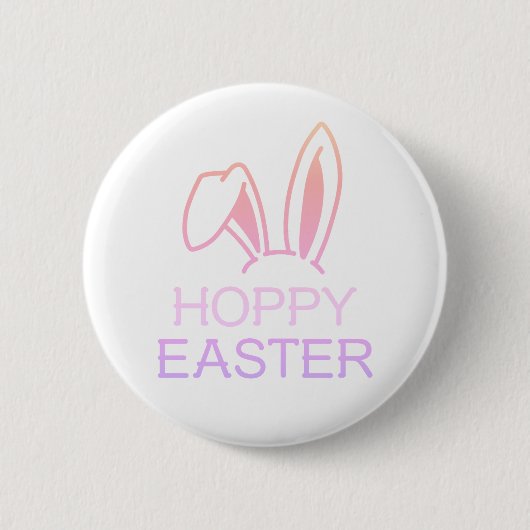 Hoppy Hare Pastel Oaster Button (Vorderseite)