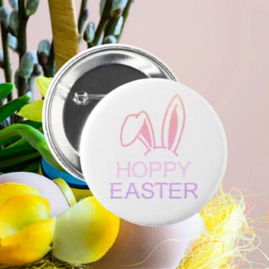 Hoppy Hare Pastel Oaster Button