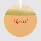 Hoppy Holidays: Bier Cheers Ornament (Rückseite)