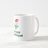 Hoppy Holidays Christmas Frog Kaffeetasse (VorderseiteRechts)