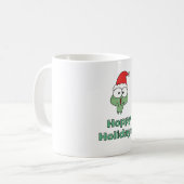 Hoppy Holidays Christmas Frog Kaffeetasse (Vorderseite Links)