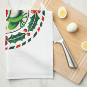 Hoppy Holidays Frohen Weihnachten Geschirrtuch (Viertel Falte)