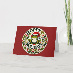 Hoppy Holidays Frohen Weihnachten Karte