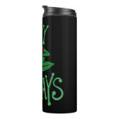 Hoppy Holidays Funny Christmas Frog Thermosbecher (Nach rechts gedreht)