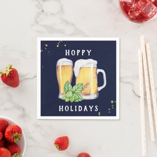 Hoppy Holidays Personalisiert Paper Napkins Serviette (Beispiel)