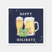 Hoppy Holidays Personalisiert Paper Napkins Serviette (Vorderseite)