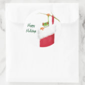Hoppy Holidays Runder Aufkleber (Tasche)