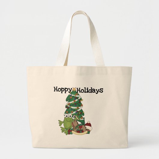 Hoppy Holidays Tshirts und Geschenke Jumbo Stoffbeutel (Vorne)