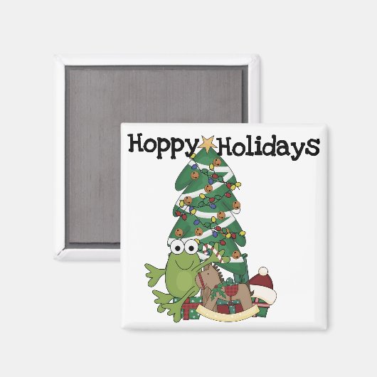 Hoppy Holidays Tshirts und Geschenke Magnet (Vorderseite/Rückseite)