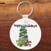 Hoppy Holidays Tshirts und Geschenke Schlüsselanhänger (Vorderseite)