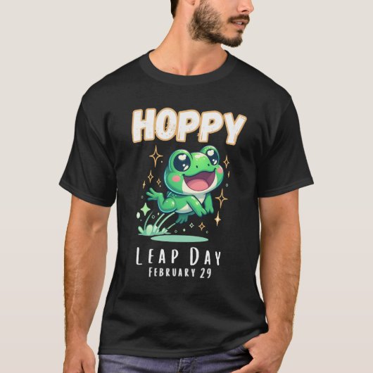 Hoppy Leap Day 29. Februar T-Shirt (Vorderseite)