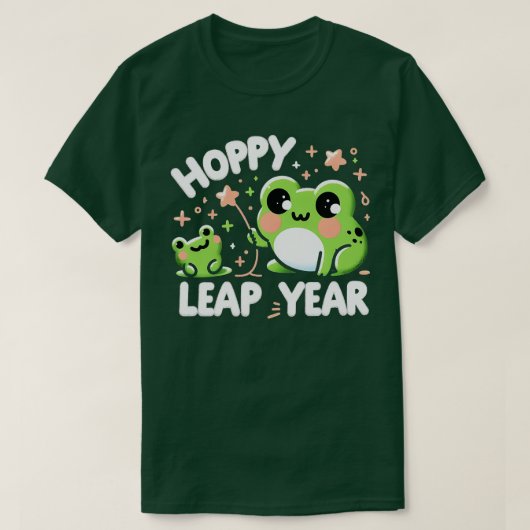 Hoppy Leap Year Frosch T-Shirt (Design vorne)