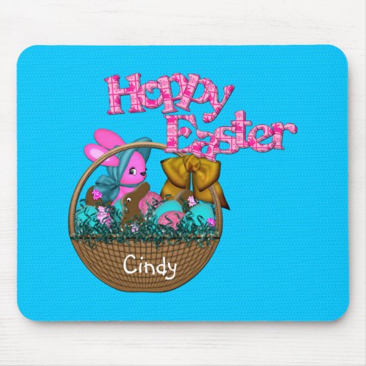 Hoppy Oaster Basket Mousepad (Vorne)