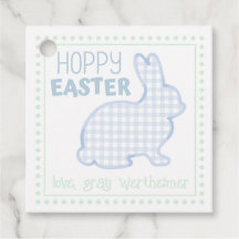 Hoppy Oaster Bunny Boys Gift Tags