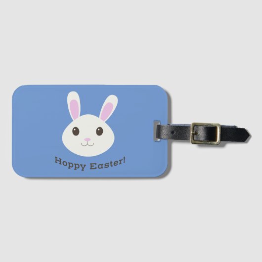 Hoppy Oaster Bunny Gepäckanhänger (Vorderseite (Horizontal))