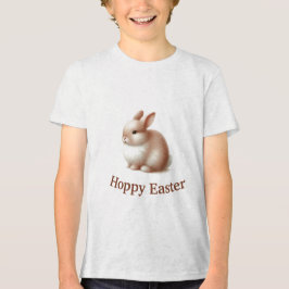 Hoppy Oaster Bunny | Niedlicher Osterlauf für Kind Tri-Blend Shirt