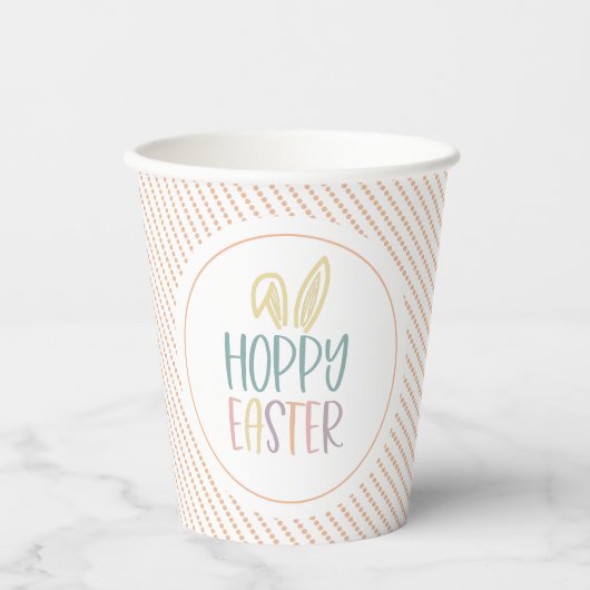 Hoppy Oaster Bunny Oars Paper Cups Pappbecher (Vorderseite)