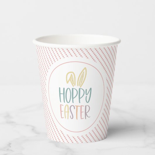 Hoppy Oaster Bunny Oars Paper Cups Pappbecher (Vorderseite)