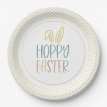 Hoppy Oaster Bunny Oars Papierplatte