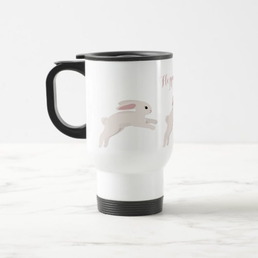 Hoppy Oaster Bunny Travel Mug Reisebecher (Links)