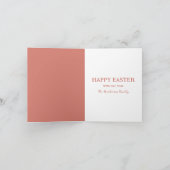 Hoppy Oaster Bunny und Eier Blüte Karte (Innenseite)