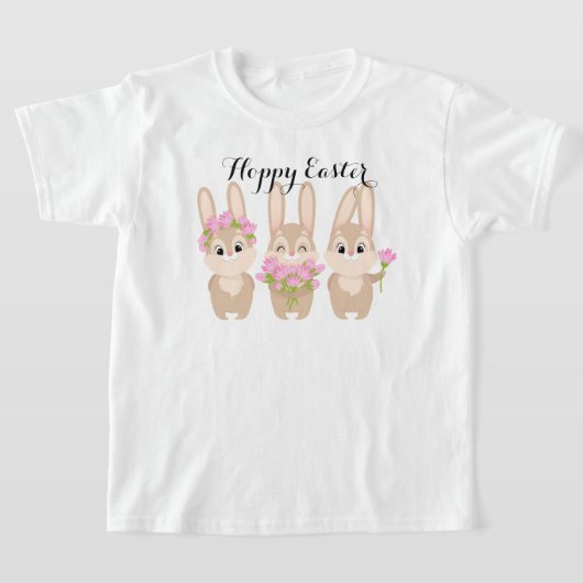 Hoppy Oaster Drei Niedliche OsterBunnies T-Shirt (Ablage )