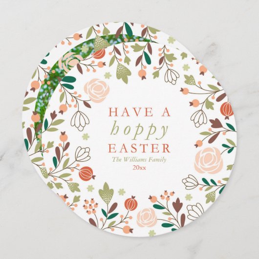 Hoppy Oaster Feiertagskarte (Vorne/Hinten)