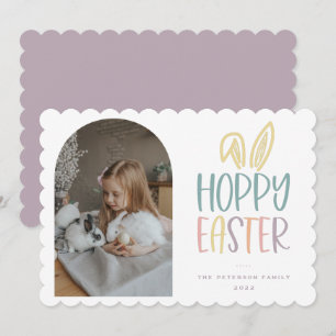 Hoppy Oaster Foto Feiertagskarte