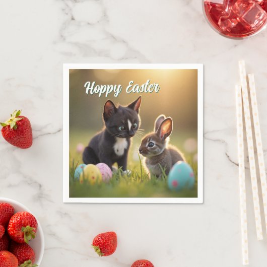 Hoppy Oaster Friends Serviette (Beispiel)