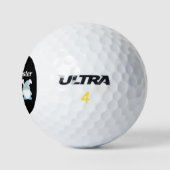 Hoppy Oaster Funny Bunny Oars Gnome Golfball (Logo)