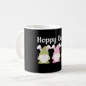 Hoppy Oaster Funny Bunny Oars Gnome Kaffeetasse (Vorderseite Links)