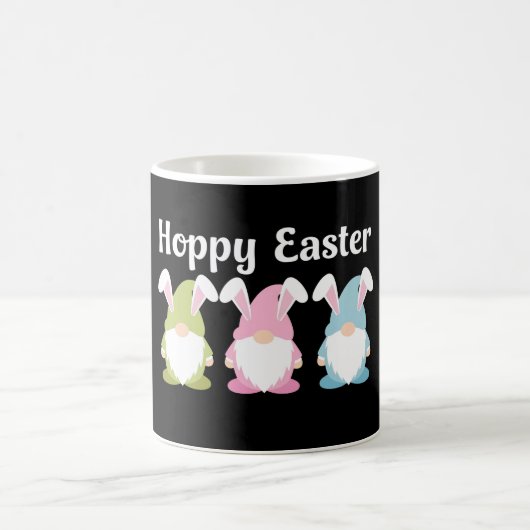 Hoppy Oaster Funny Bunny Oars Gnome Kaffeetasse (Mittel)