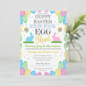 Hoppy Oaster Gender Reveal Party Einladung (Stehend Vorderseite)