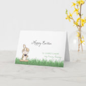 Hoppy Oaster Honey Bunny individuelle Name Karte (Gelbe Blume)