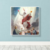 Hoppy Oaster Meme Canvas Kunstmuseum Leinwanddruck (Insitu (Holzboden))