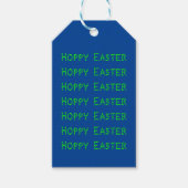 Hoppy Oaster Neon Green Geschenkanhänger (Vorderseite)