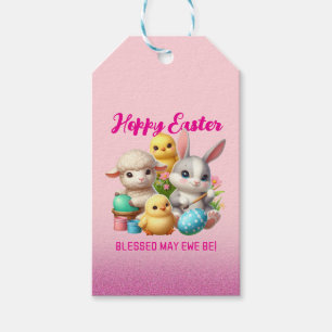 Hoppy Oaster Niedlich Bunny Chicks Lamm Malereieie Geschenkanhänger