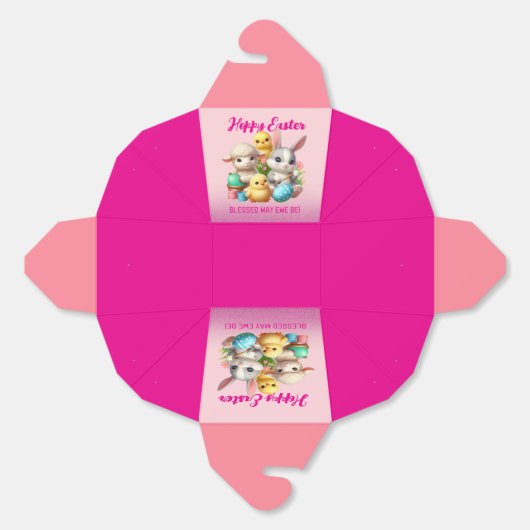 Hoppy Oaster Niedlich Bunny Chicks Lamm Malereieie Geschenkschachtel (Ungeklappt)