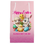 Hoppy Oaster Niedlich Bunny Chicks Lamm Malereieie Kleine Geschenktüte (Vorderseite)