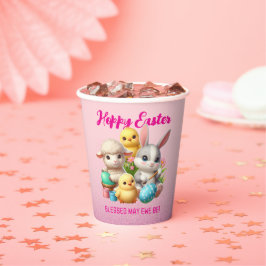 Hoppy Oaster Niedlich Bunny Chicks Lamm Malereieie Pappbecher