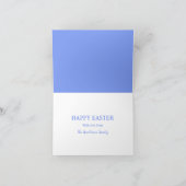 Hoppy Oaster Niedlich Bunny und Spring Floral Karte (Innenseite)